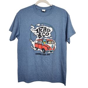 Dead & Co Summer Tour 2019 VW Van Bear Blue Short Sleeve Short Mens Size Medium